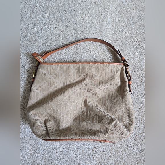 Lauren Ralph Lauren Rll Signature Monogram Handbag Purse Medium Size - Picture 15 of 16